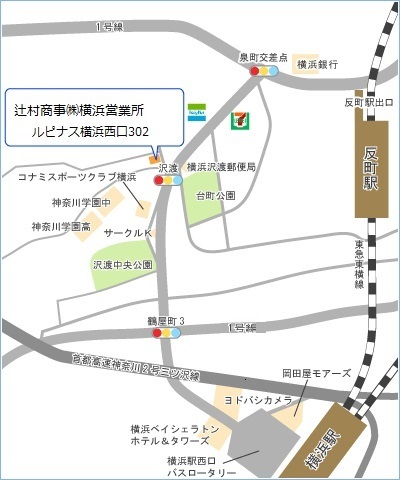 横浜営業所地図